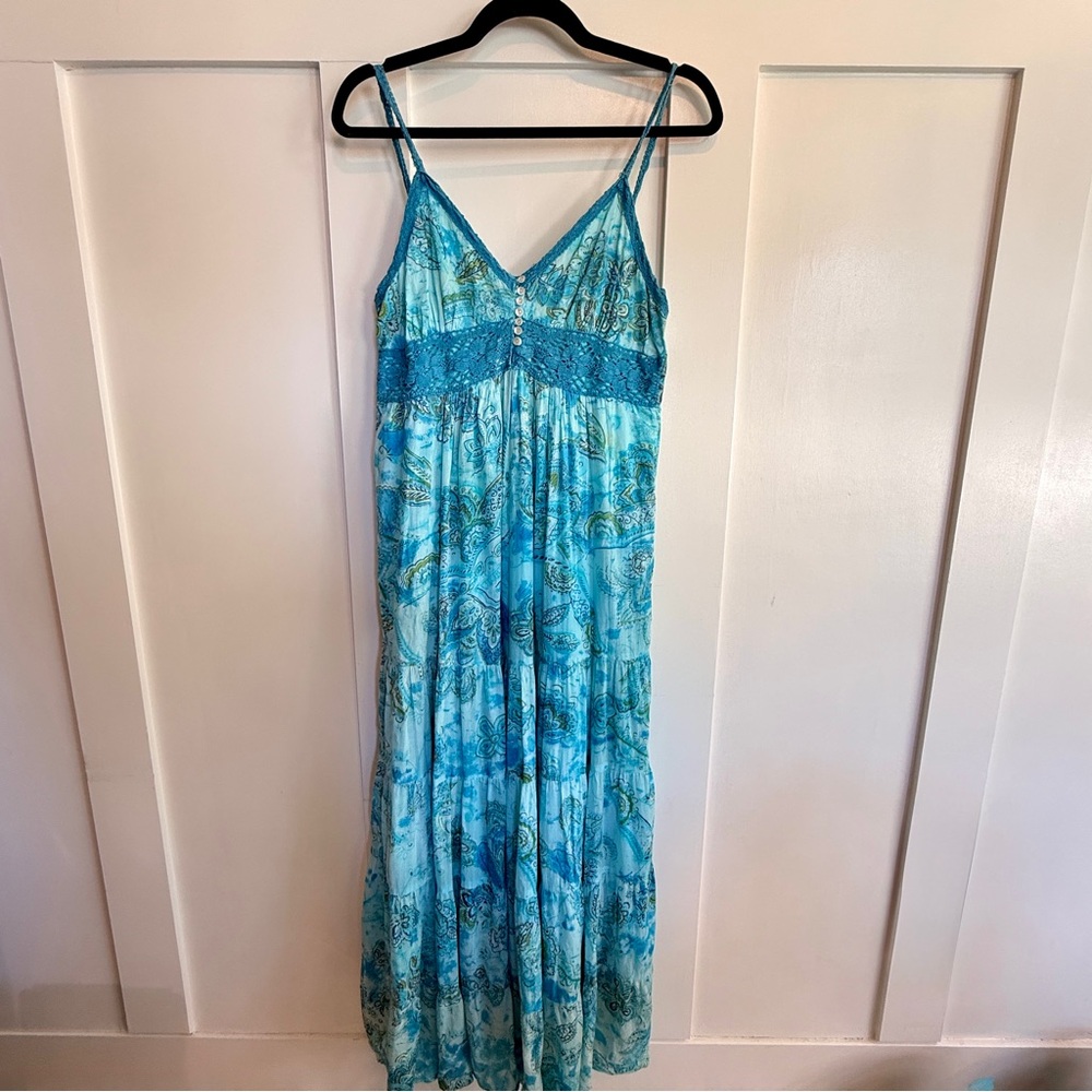 Bila Teal Boho Dress